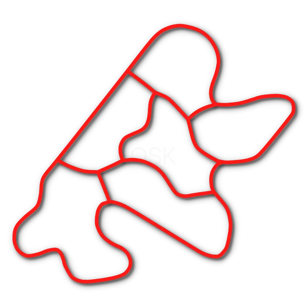 Hand-traced circuit layout of Affinity Circuit in Central Point, OR