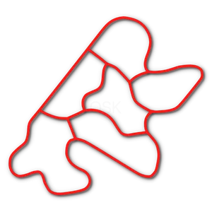Track map of Affinity Circuit in Central Point, OR