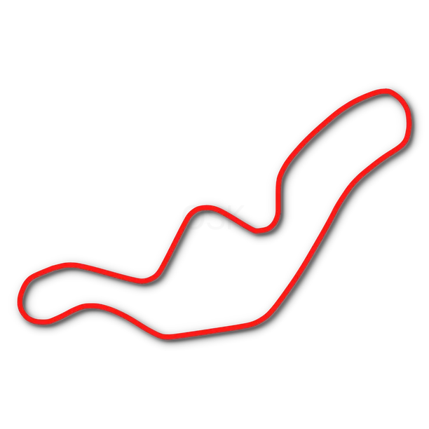 Track map of Bakersfield Kart Raceway in Bakersfield, CA
