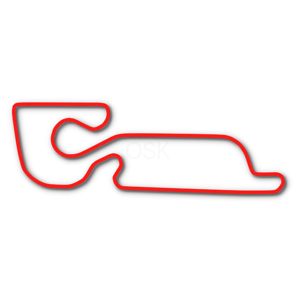 Track map of Blue Max Kart Club in Davis, CA