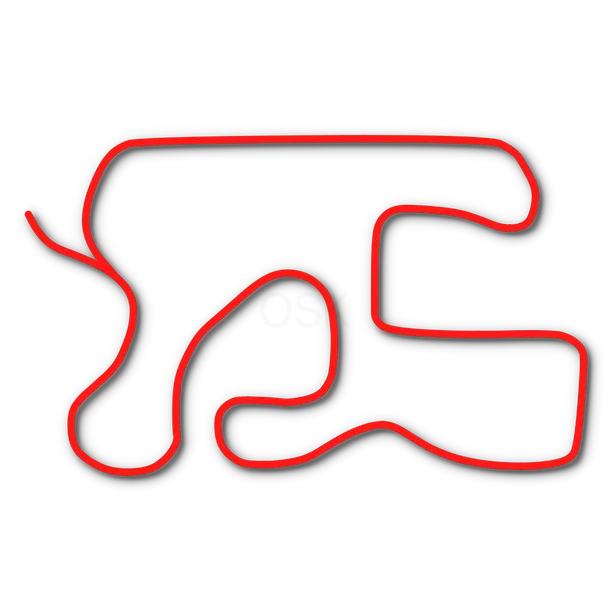 Track map of Central Arkansas Karting Complex in Vilonia, AR