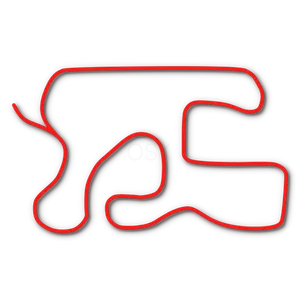 Track map of Central Arkansas Karting Complex in Vilonia, AR