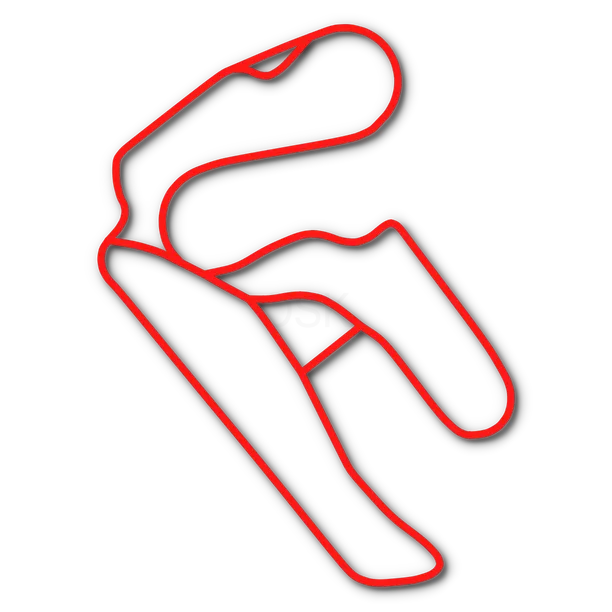 Hand-traced circuit layout of Desert Park Raceway in Reno, NV