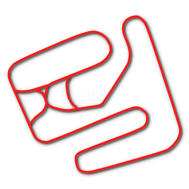 Track map of East Lansing Kart Track in Bath Township, MI