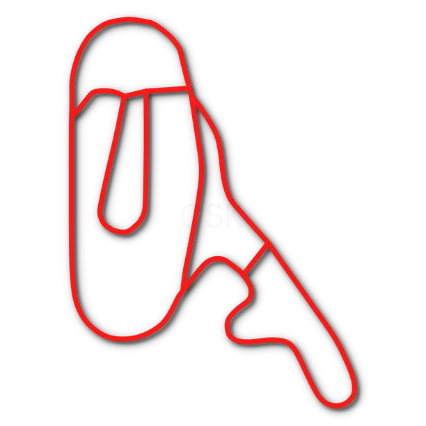 Track map of JRP Speedway in Tulsa, OK