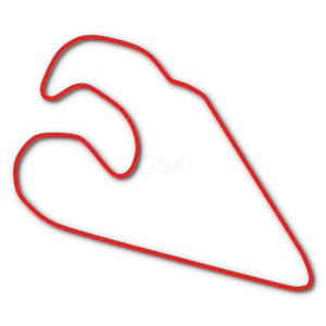 Track map of Lamar County Speedway in Barnesville, GA