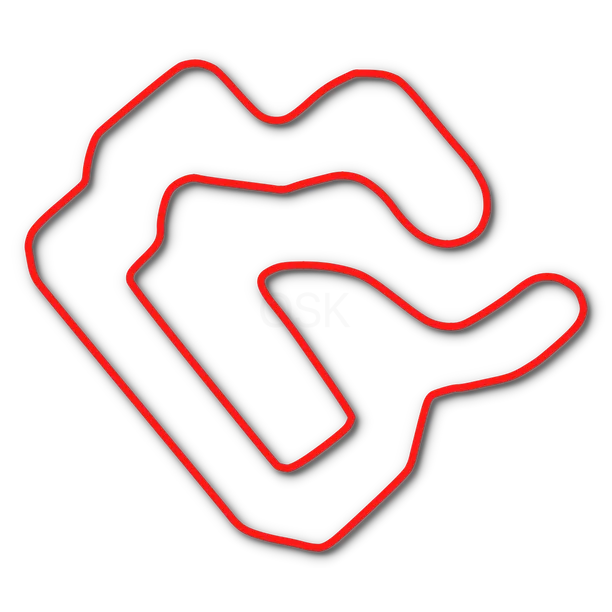 Track map of Lone Star Kart Park in Fort Worth, TX