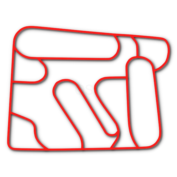 Track map of Michiana Raceway Park in North Liberty, IN