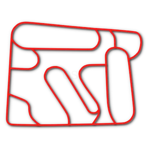 Track map of Michiana Raceway Park in North Liberty, IN
