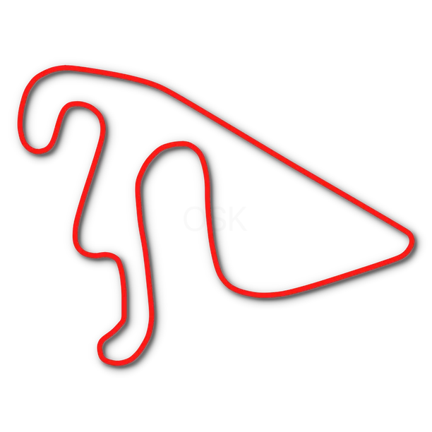 Track map of Mountain Highway Raceway in Spanaway, WA