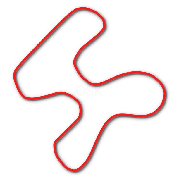 Track map of National Corvette Museum Motorsports Park (NCM) in Bowling Green, KY