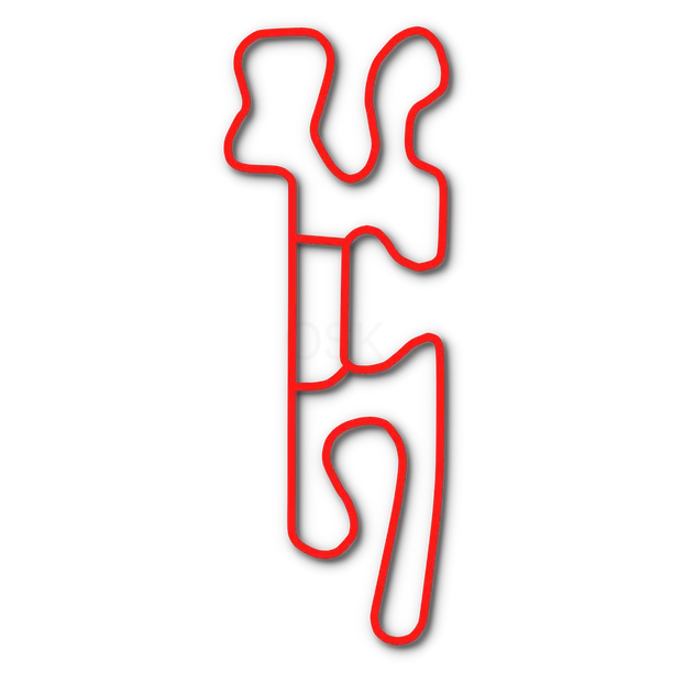 Track map of PGP Motorsports Park in Kent, WA
