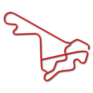 Track map of Prairie City Kart Track in Rancho Cordova, CA