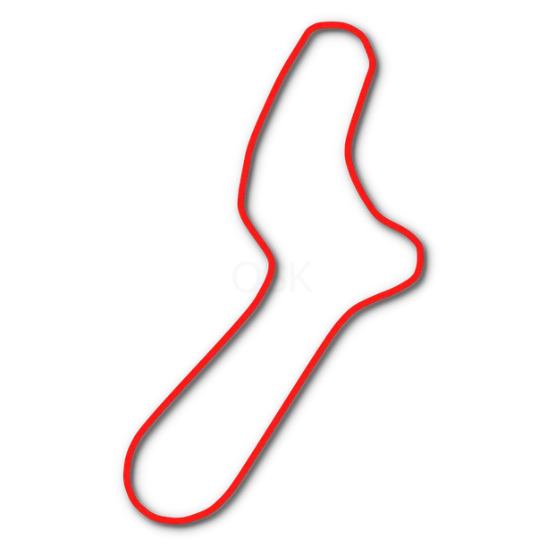 Track map of Rocky Ridge Raceway in Barre, VT