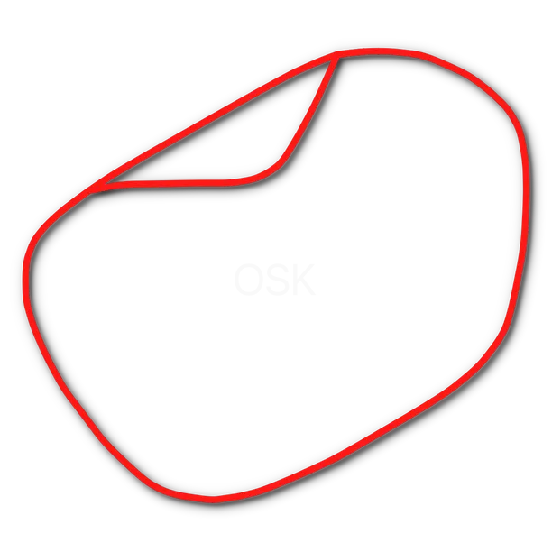 Hand-traced circuit layout of Shredway Maine in Parsonsfield, ME