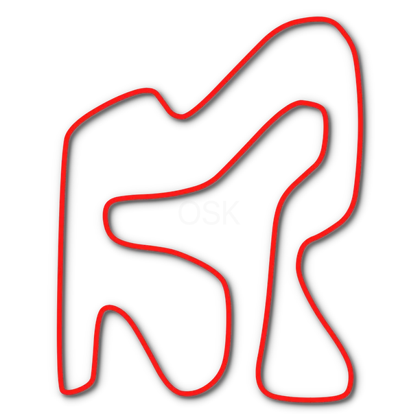 Track map of United Karting in Hanover, MD