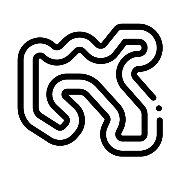 Hand-traced circuit layout of EPCAL Motorsports Park in Calverton, NY