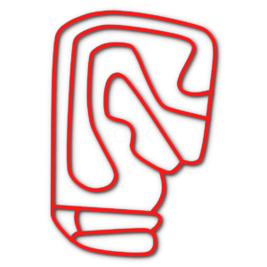 Piquet Race Park go kart track in red