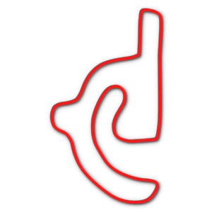 Pro Karting Experience go kart track outline in red