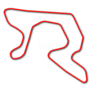 Club Motorsports karting circuit outline in red