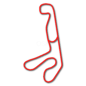 Gateway Kartplex go kart track outline in red