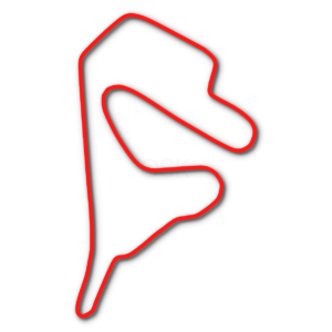 LaFayette Motorsports Park karting track outline in red