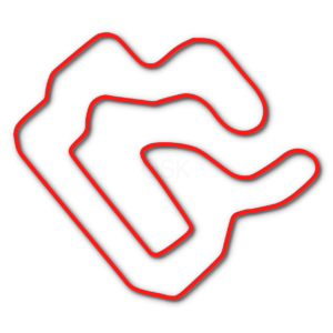 Red outline of Lone Star Kart Park karting track