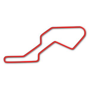 Monticello Karting and Motor Club go kart track outline in red