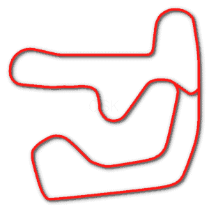 Motorsports Park Hastings outdoor go kart track outline in red