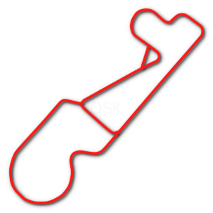 Summit Point Motorsports Park go kart track outline in red