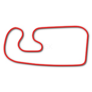 Santa Maria go kart track layout c in red